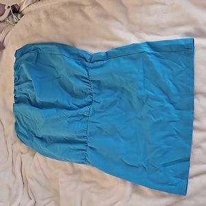 5/$25 New Teal Swimsuit Cover Up Tube Top Bodycon Dress